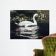 Mute Swan and Lily Wall Decal