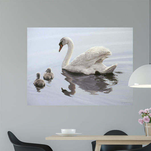 Mute Swan and Two Wall Decal
