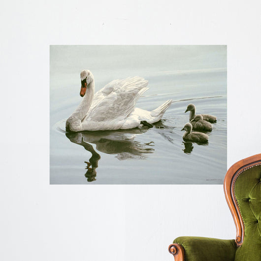Mute Swan and Three Wall Decal