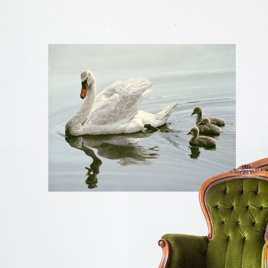 Mute Swan and Three Wall Decal