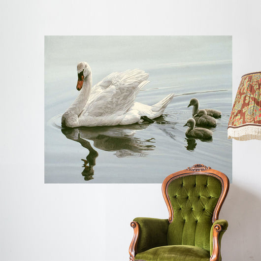 Mute Swan and Three Wall Decal