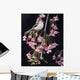 Titmouse and Blossoms Wall Decal