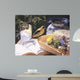 Goldfinch Straw Hat Wall Decal