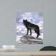 Black Wolf Skyline Wall Decal