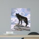 Black Wolf Skyline Wall Decal