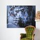 Bluebirds Landing Lion Wall Decal
