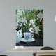 Chickadee and Teacup Wall Decal