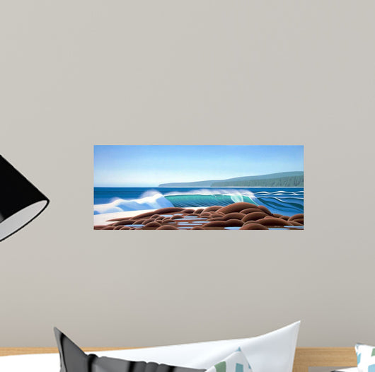 Surf Rocks Wall Decal