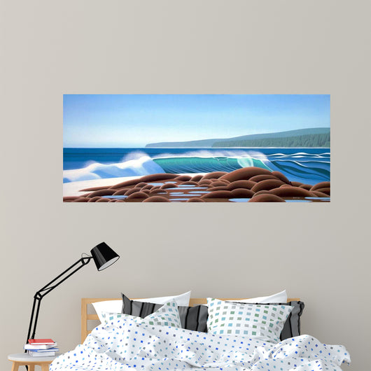 Surf Rocks Wall Decal