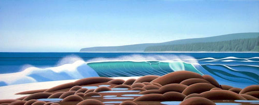 Surf Rocks Wall Decal