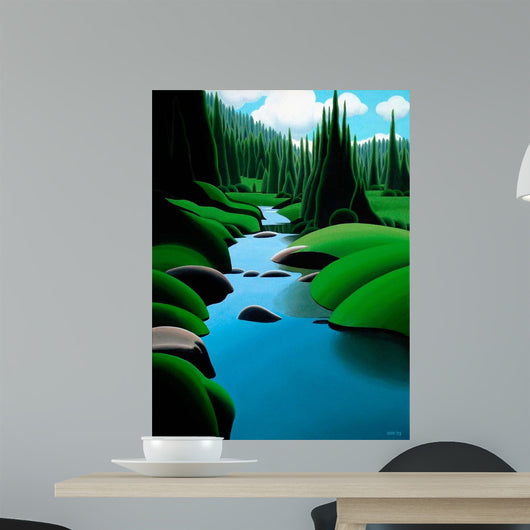 Alpine Stream Wall Decal