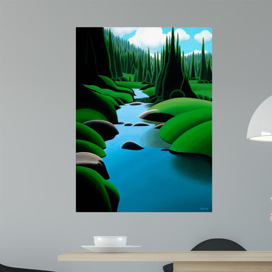 Alpine Stream Wall Decal