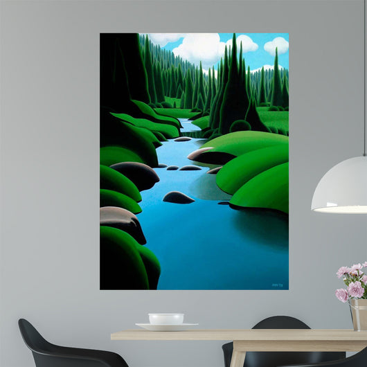 Alpine Stream Wall Decal