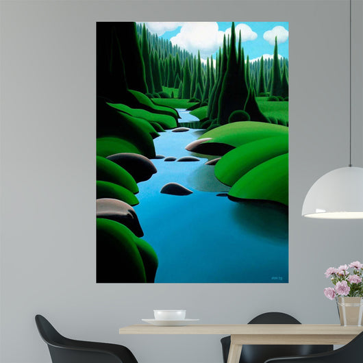 Alpine Stream Wall Decal