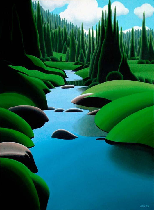 Alpine Stream Wall Decal
