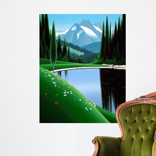 Alpine Pond Wall Decal