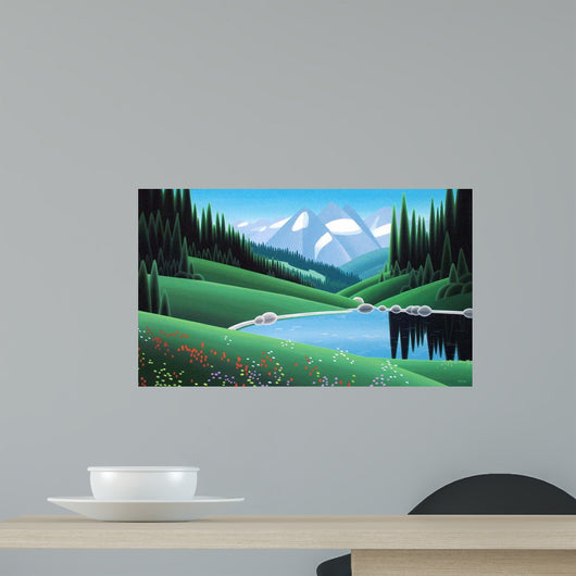 Alpine Vista Wall Decal
