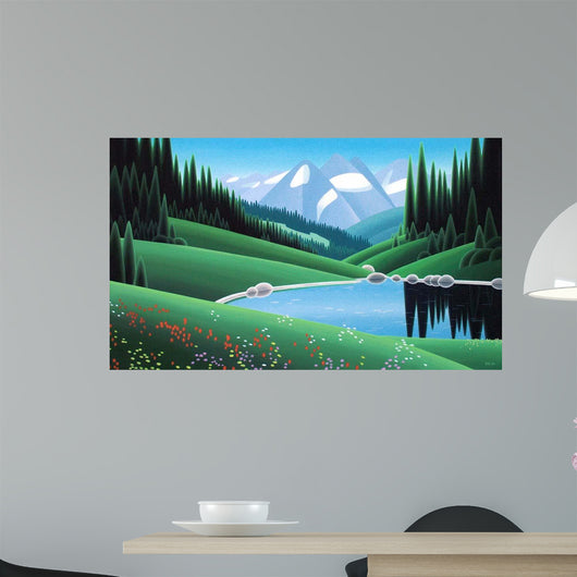 Alpine Vista Wall Decal