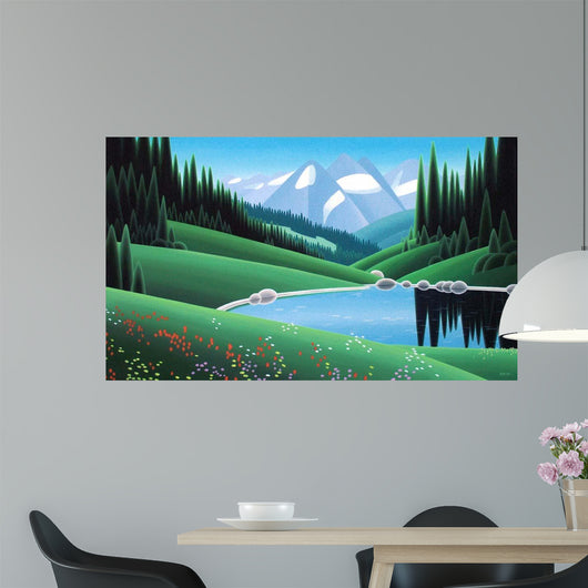 Alpine Vista Wall Decal