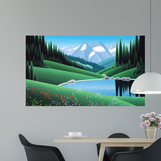 Alpine Vista Wall Decal