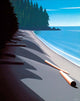 French Beach Wall Decal