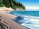 Mystic Beach Afternoon Wall Decal