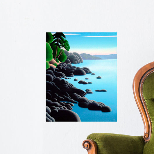 Rocky Shore Wall Decal Design 1