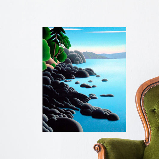 Rocky Shore Wall Decal Design 1