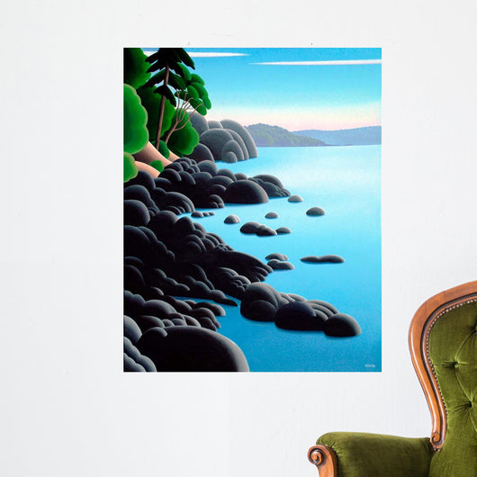Rocky Shore Wall Decal Design 1