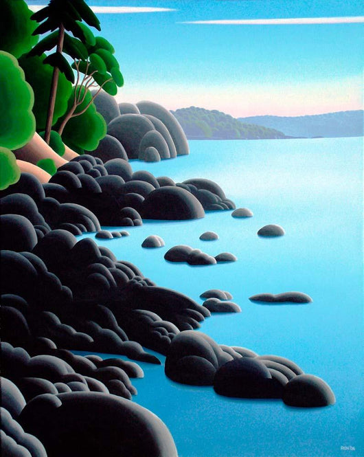 Rocky Shore Wall Decal Design 1