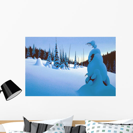 Snowy Dawn Wall Decal