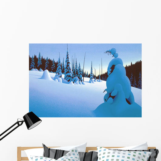 Snowy Dawn Wall Decal