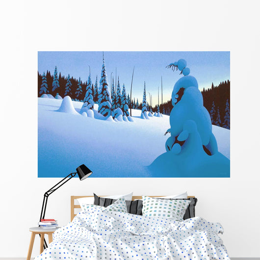 Snowy Dawn Wall Decal