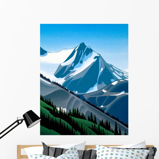 Western Mountain Wall Decal