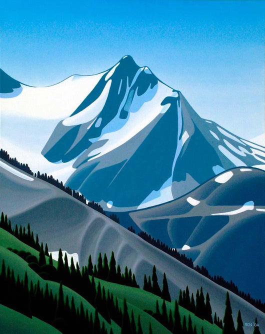 Western Mountain Wall Decal