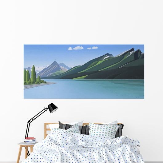 Mountain Lake Wall Decal