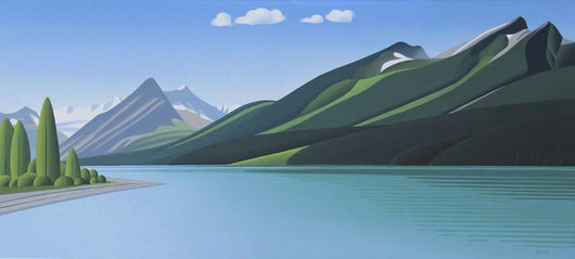 Mountain Lake Wall Decal