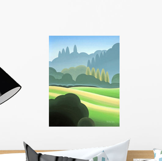 Autumn Poplars Wall Decal