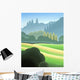 Autumn Poplars Wall Decal