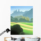 Autumn Poplars Wall Decal