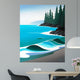 Waves Sand Wall Decal
