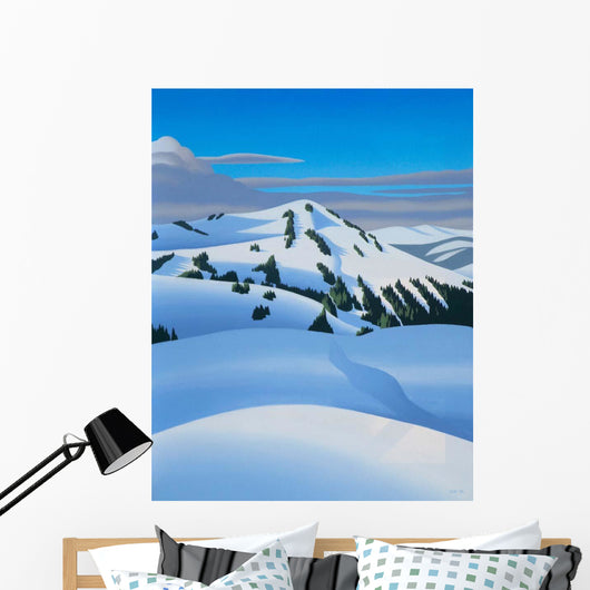 White Mountain Wall Decal