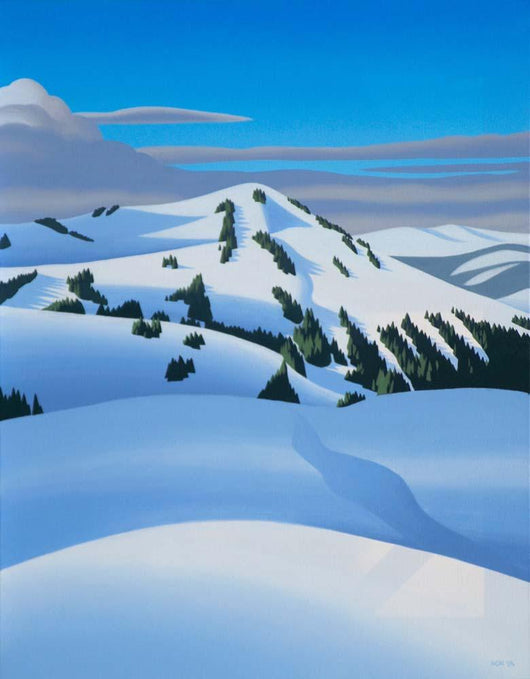 White Mountain Wall Decal