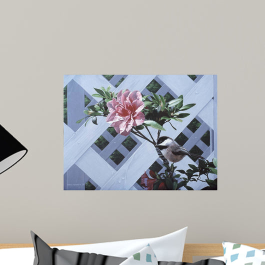 White Lattice Wall Decal