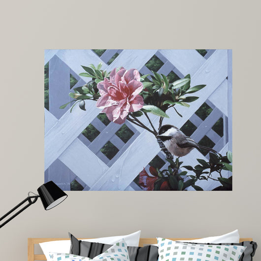 White Lattice Wall Decal