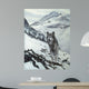 Winter Crossing - Wolf Wall Mural