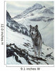 Winter Crossing - Wolf Wall Mural