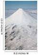 Aerial Glaciated Shishaldin Volcano Wall Decal