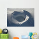 Aerial Frozen Lake Summit Wall Decal