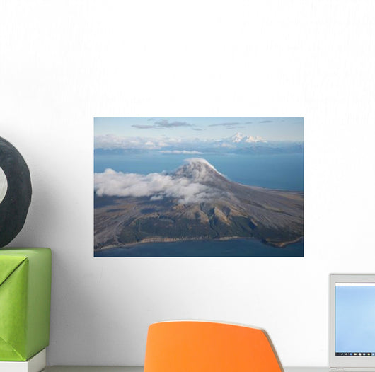 Aerial Image Mount St Wall Decal Design 2